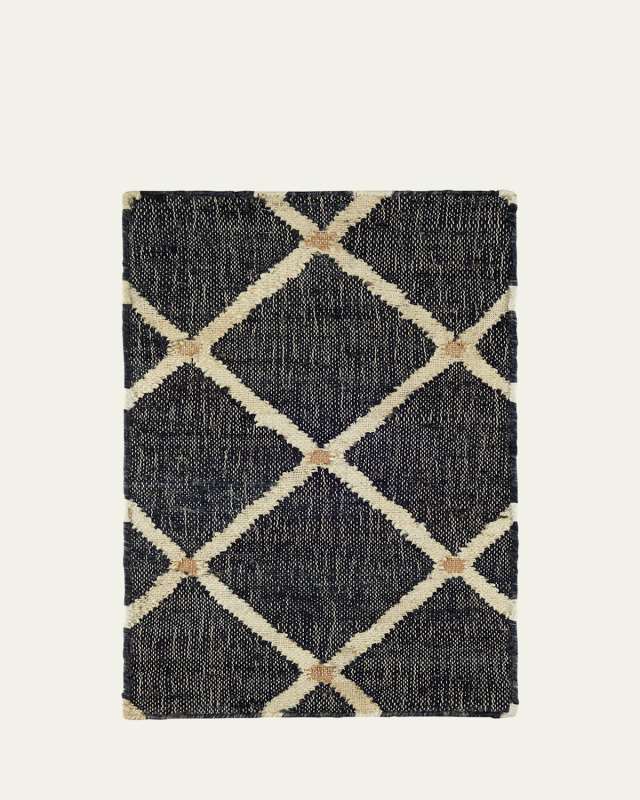 Kali Black Handwoven Rug, 9' x 12'